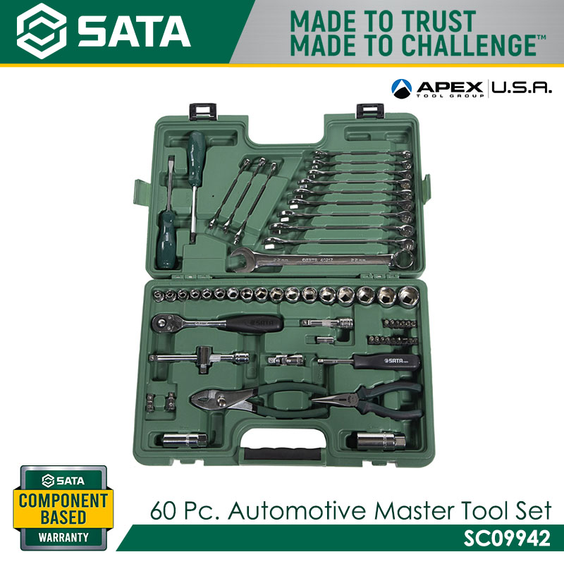 SATA SC09942 60 Pc. Automotive Master Tool Set