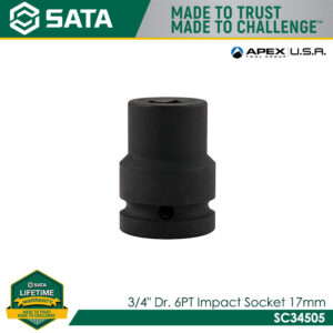 SATA 3/4" Dr. 6PT Impact Socket