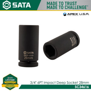 SATA 3/4" 6PT Impact Deep Socket