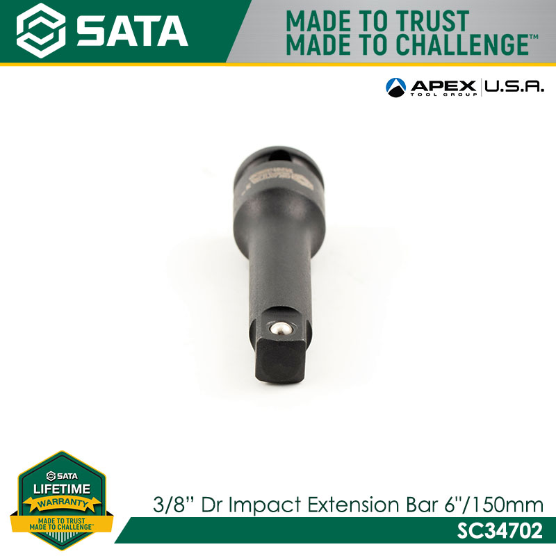 SATA SC34702 3/8" Dr Impact Extension Bar 6"/150mm - Image 3