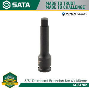 SATA SC34702 3/8" Dr Impact Extension Bar 6"/150mm