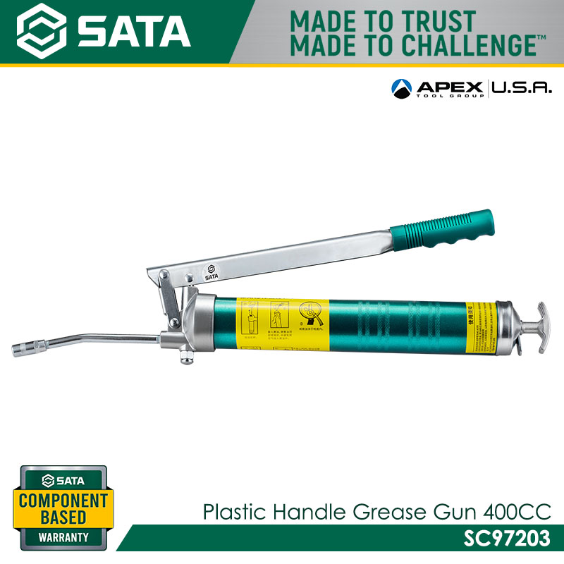 SATA SC97203 Plastic Handle Grease Gun 400CC - Image 2