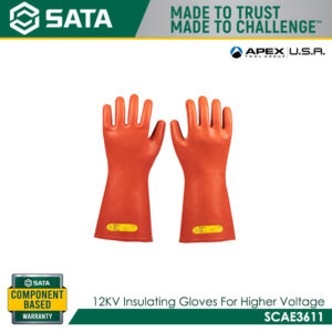 SATA SCAE3611 12KV Insulating Gloves For Higher Voltage